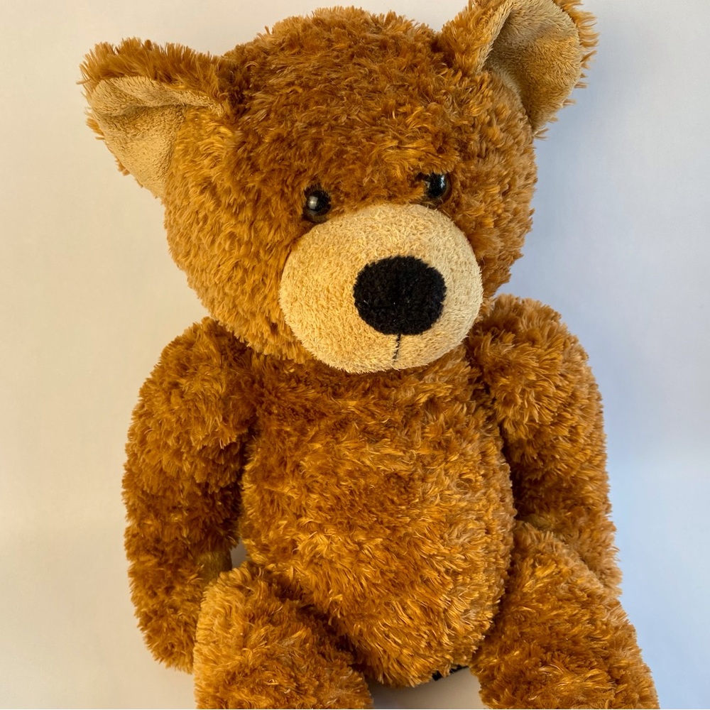 Russ Ripley bear plush, retired teddy bear, 18" brown stuffed animal